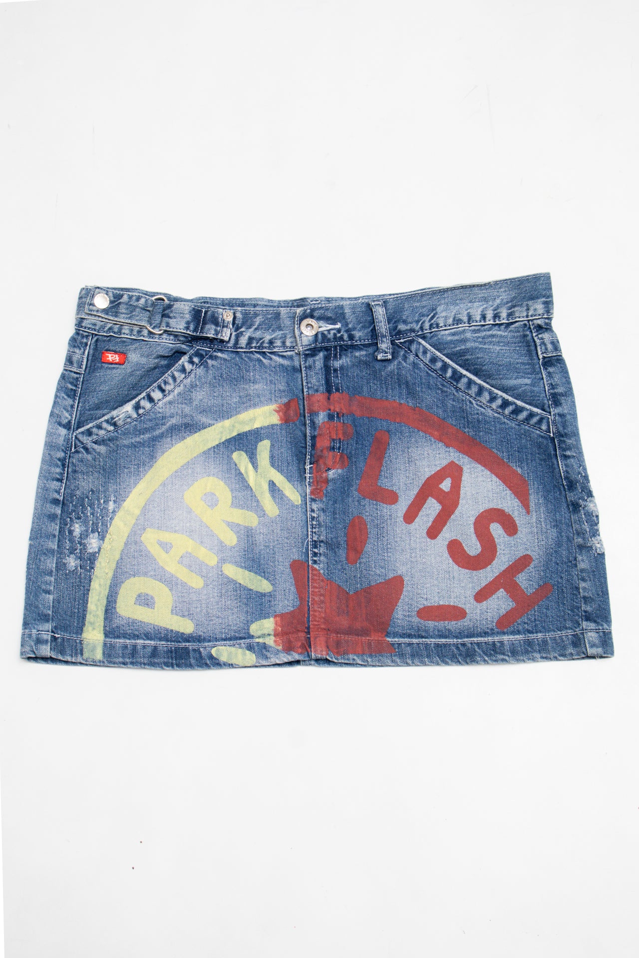 #111 Park Flash Mini Skirt Blue | c. 204 | Size 10/12