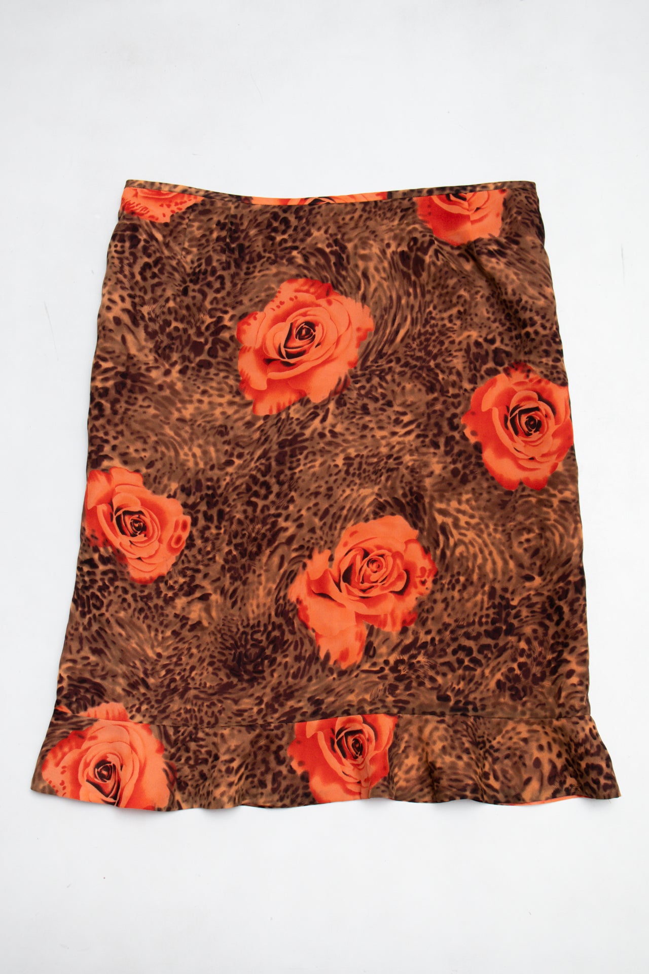 #090 Le Suit Long Skirt Brown | c. 213 | Size 16