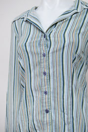 #053 Denver Hayes Long Sleeve Blue | c. 213 | Size 10