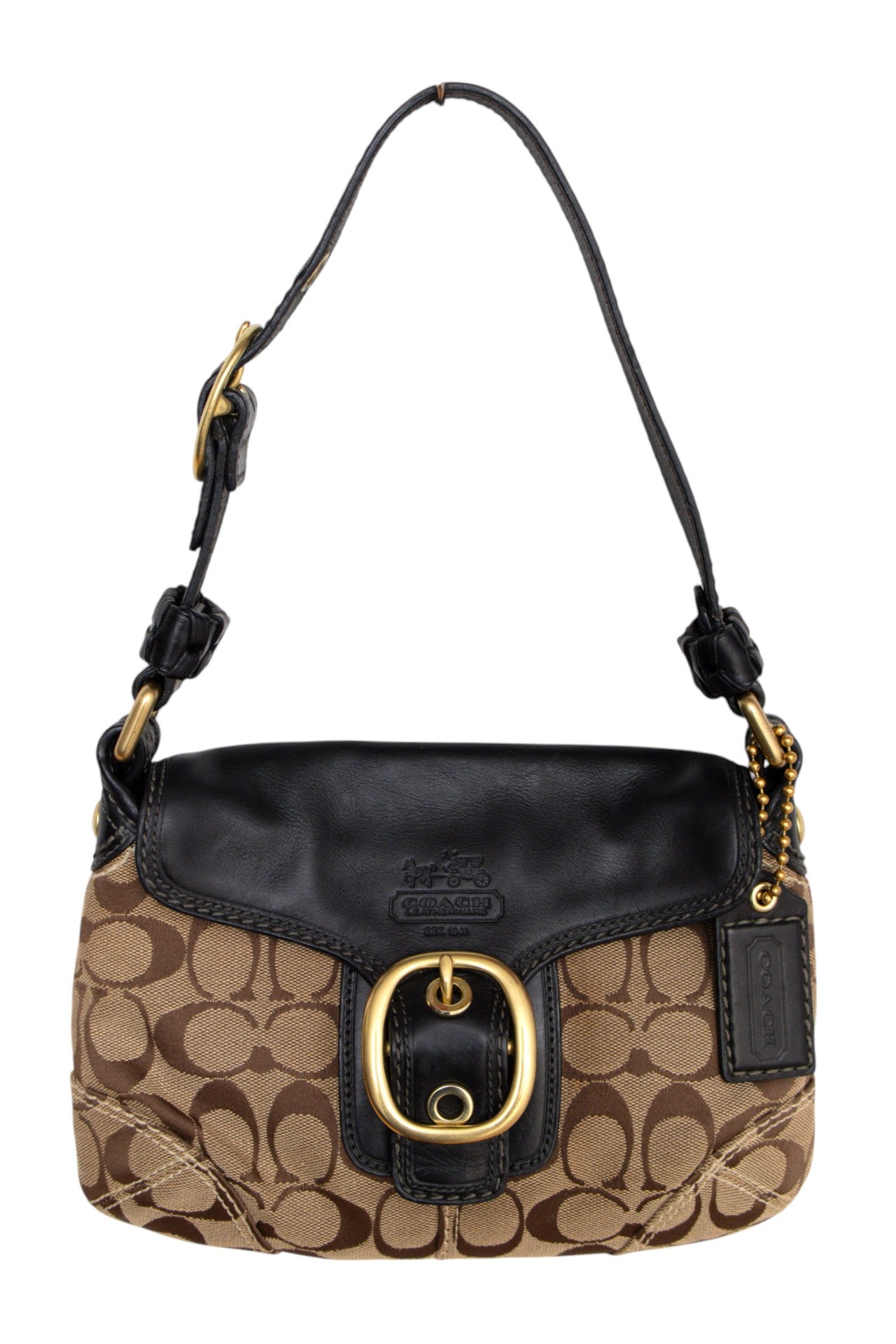 #189 Coach Shoulder Bag Brown | c. 198 | Size