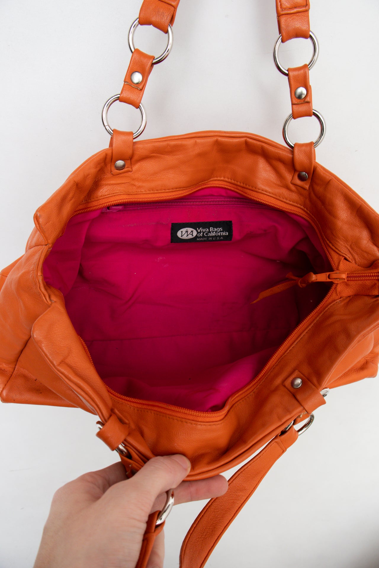 #203 Viva Bags Of California Shoulder Bag Orange | c. 196 | Size