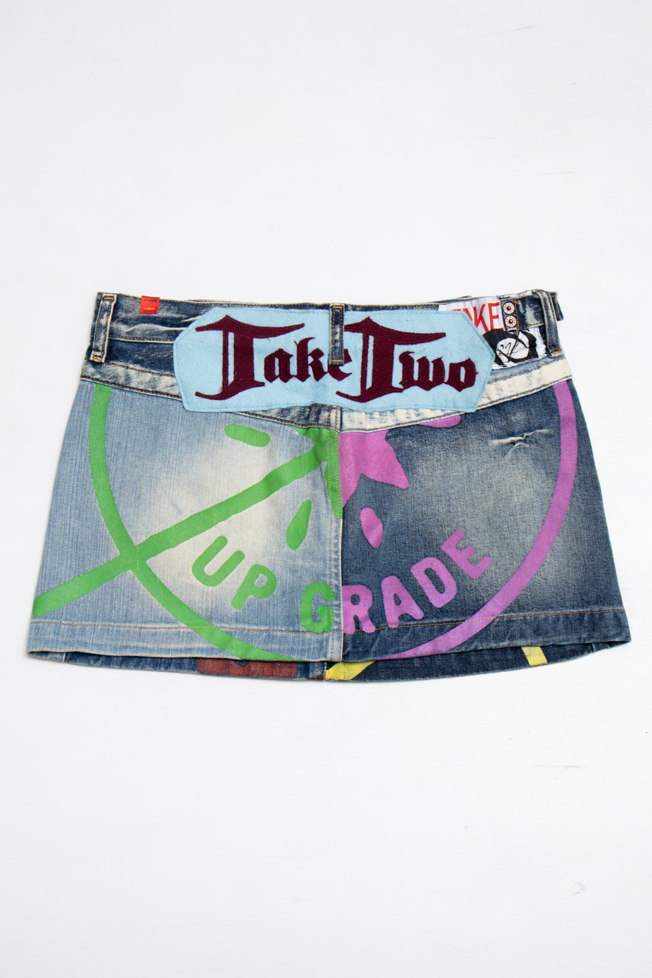 #173 Take Two Mini Skirt Blue | c. 200 | Size 8