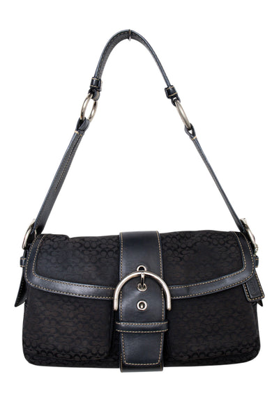 #180 Coach Shoulder Bag Black | c. 202 | Size