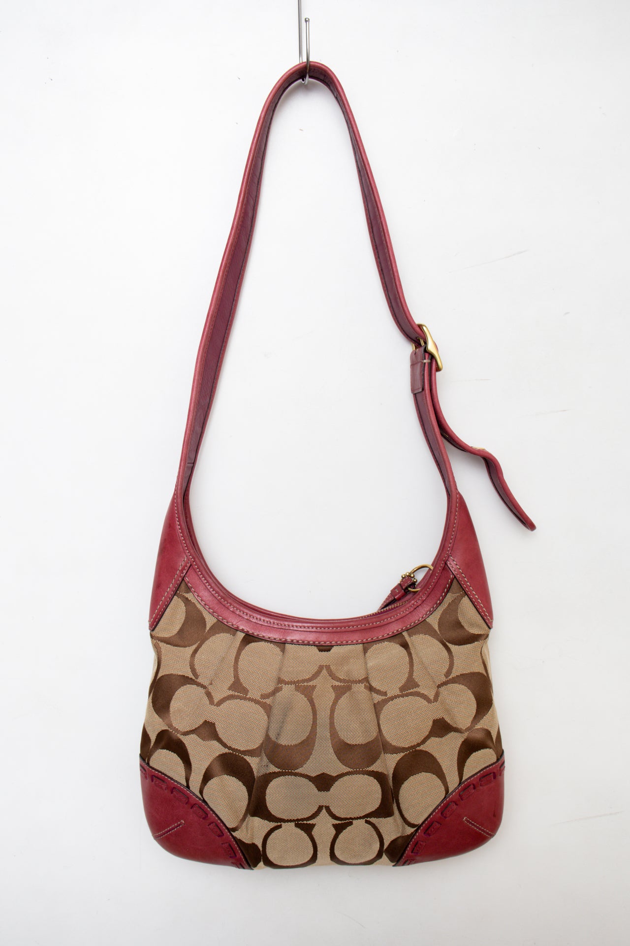 #206 Coach Shoulder Bag Brown | c. 194 | Size