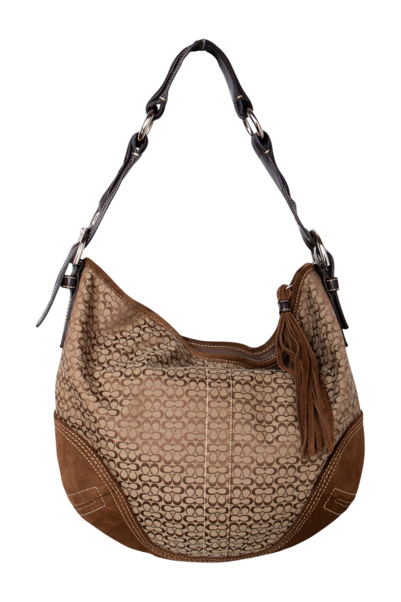 #196 Coach Shoulder Bag Brown | c. 198 | Size