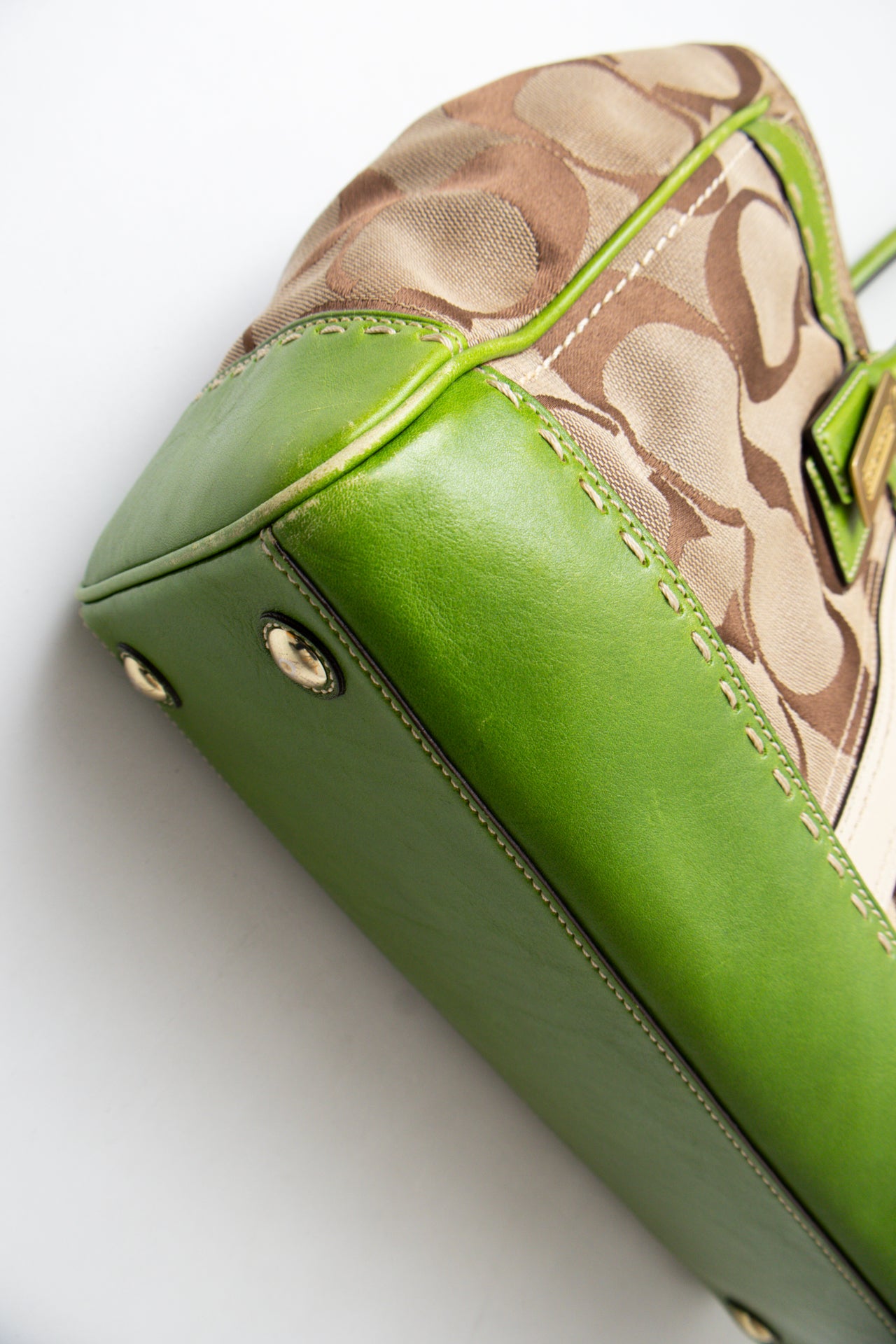 #181 Coach Shoulder Bag Green | c. 200 | Size