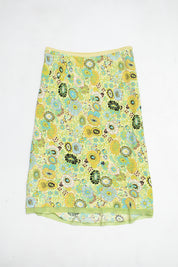 #103 Sigrid Olsen Long Skirt Yellow | c. 213 | Size 8