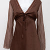 #58 Eyeshadow Cami Top Brown | c. 194 | Size 10.12