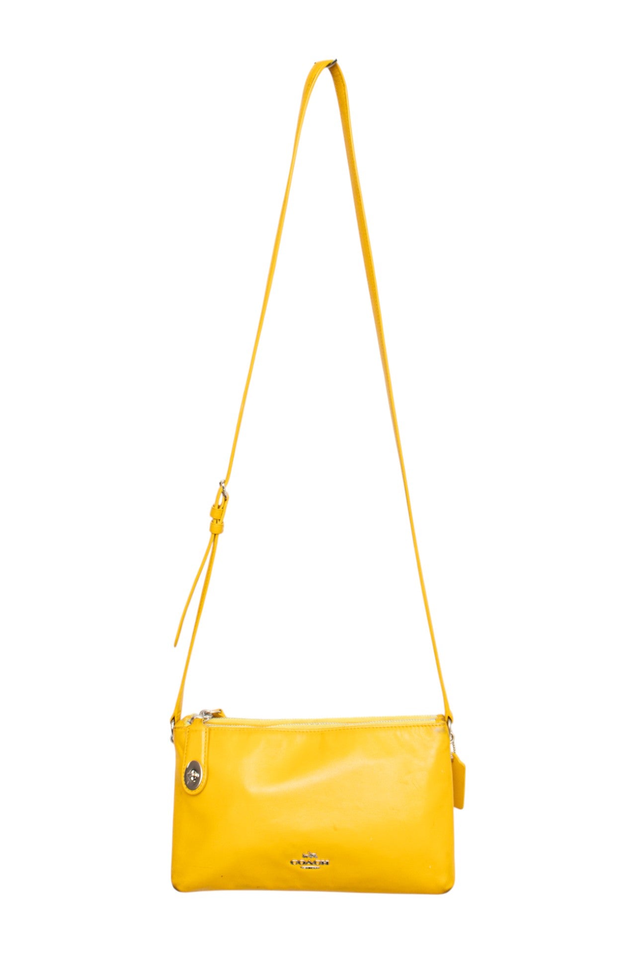 #187 Coach Shoulder Bag Yellow | c. 197 | Size