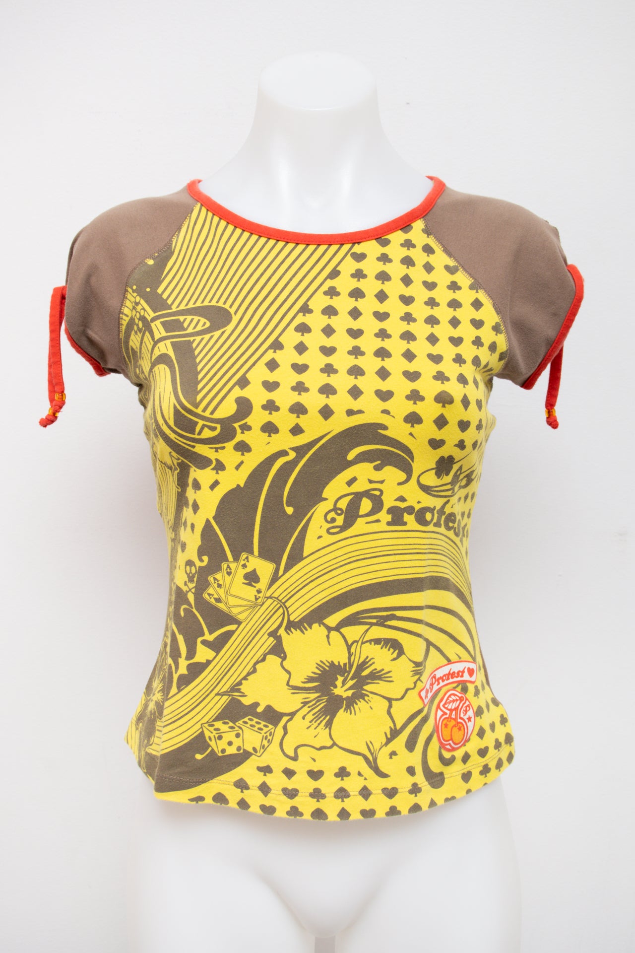 #45 Pactest Girl T-shirt Yellow | c. 196 | Size 10/12