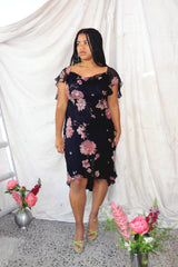 #156 London Fog Dress Black | c. 214 | Size 12