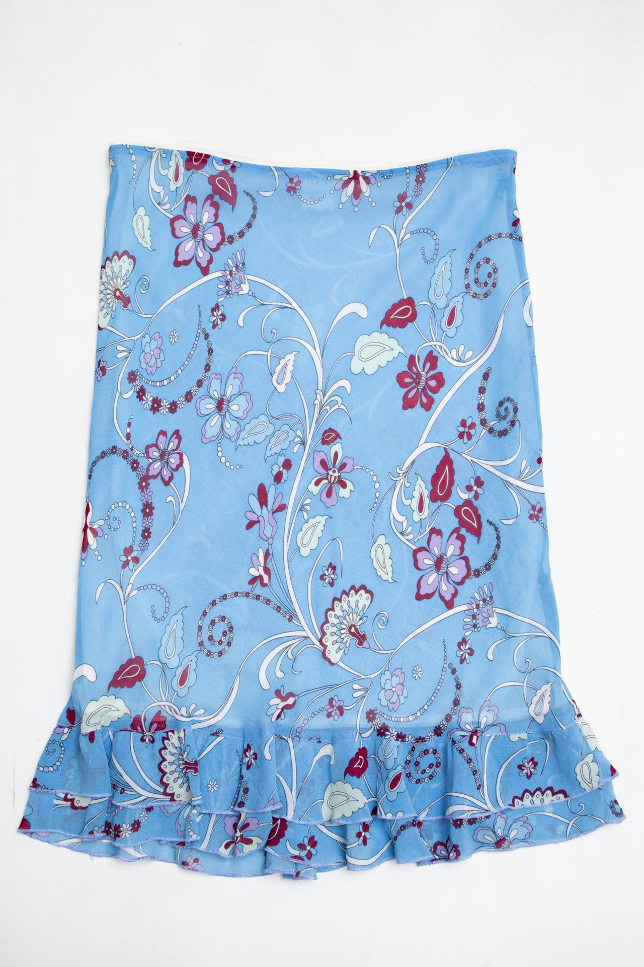 #180 Claudie Pierlot Skirt Blue | c. 194 | Size 10