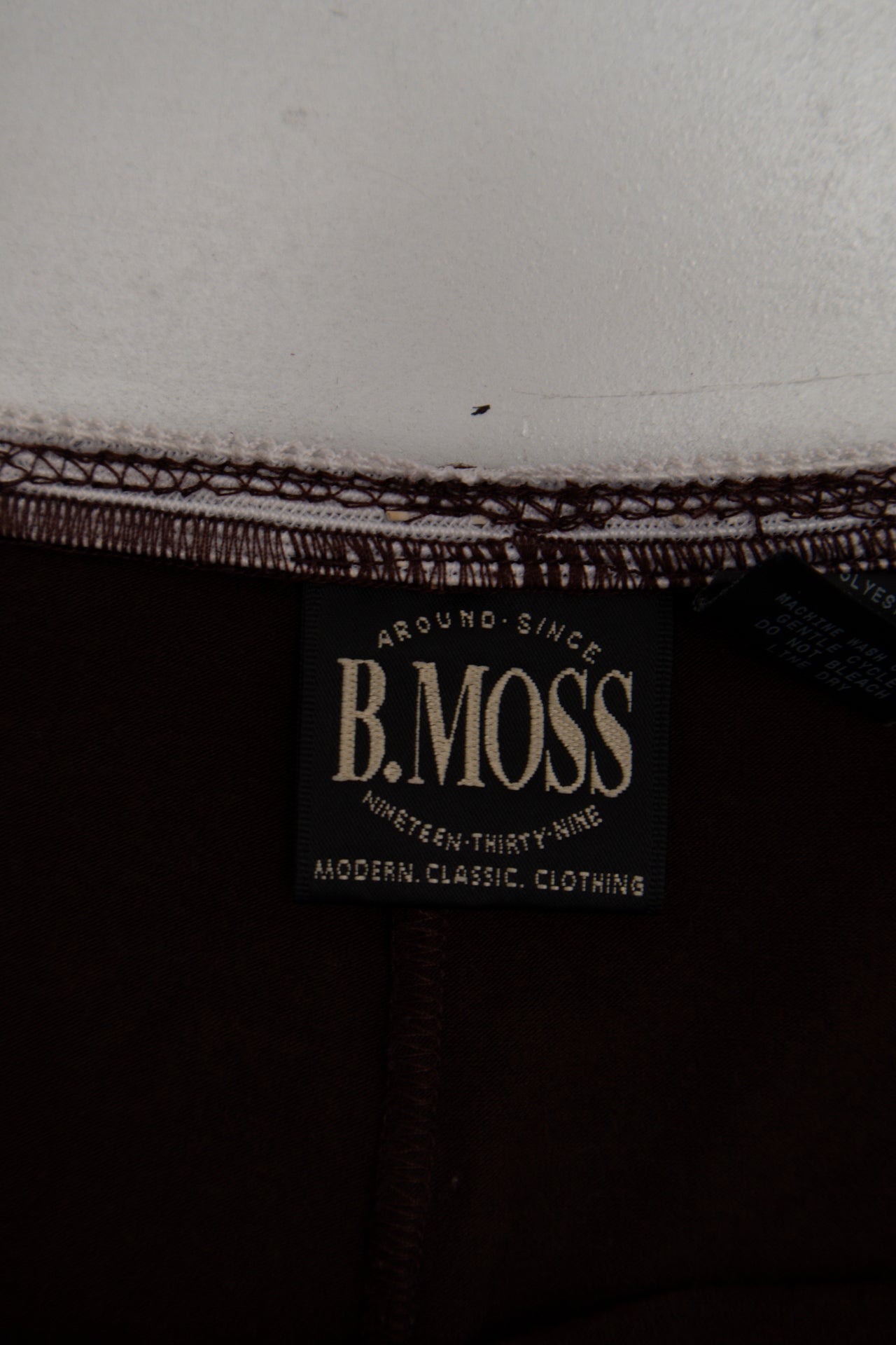 #151 B. Moss Skirt Brown | c. 197 | Size 10