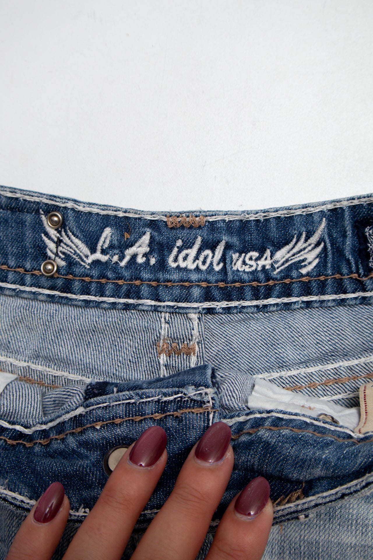 #089 L.a. Idol Booty Short Blue | c. 213 | Size 8