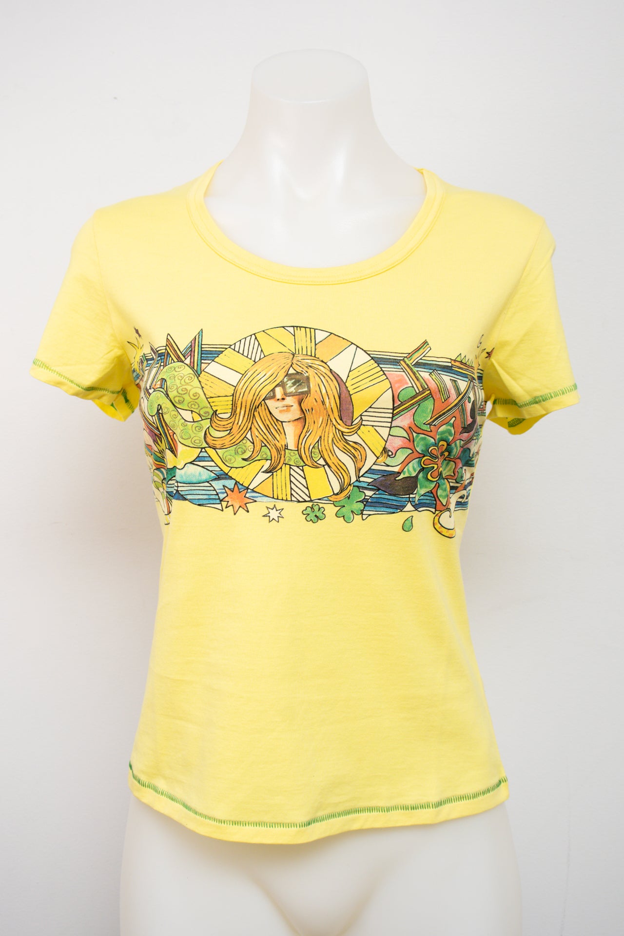 #160 Miss Sixty T-shirt Yellow | c. 206 | Size 6