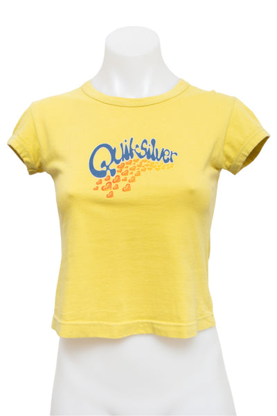 #88 Quiksilver T-shirt Yellow | c. 196 | Size 8
