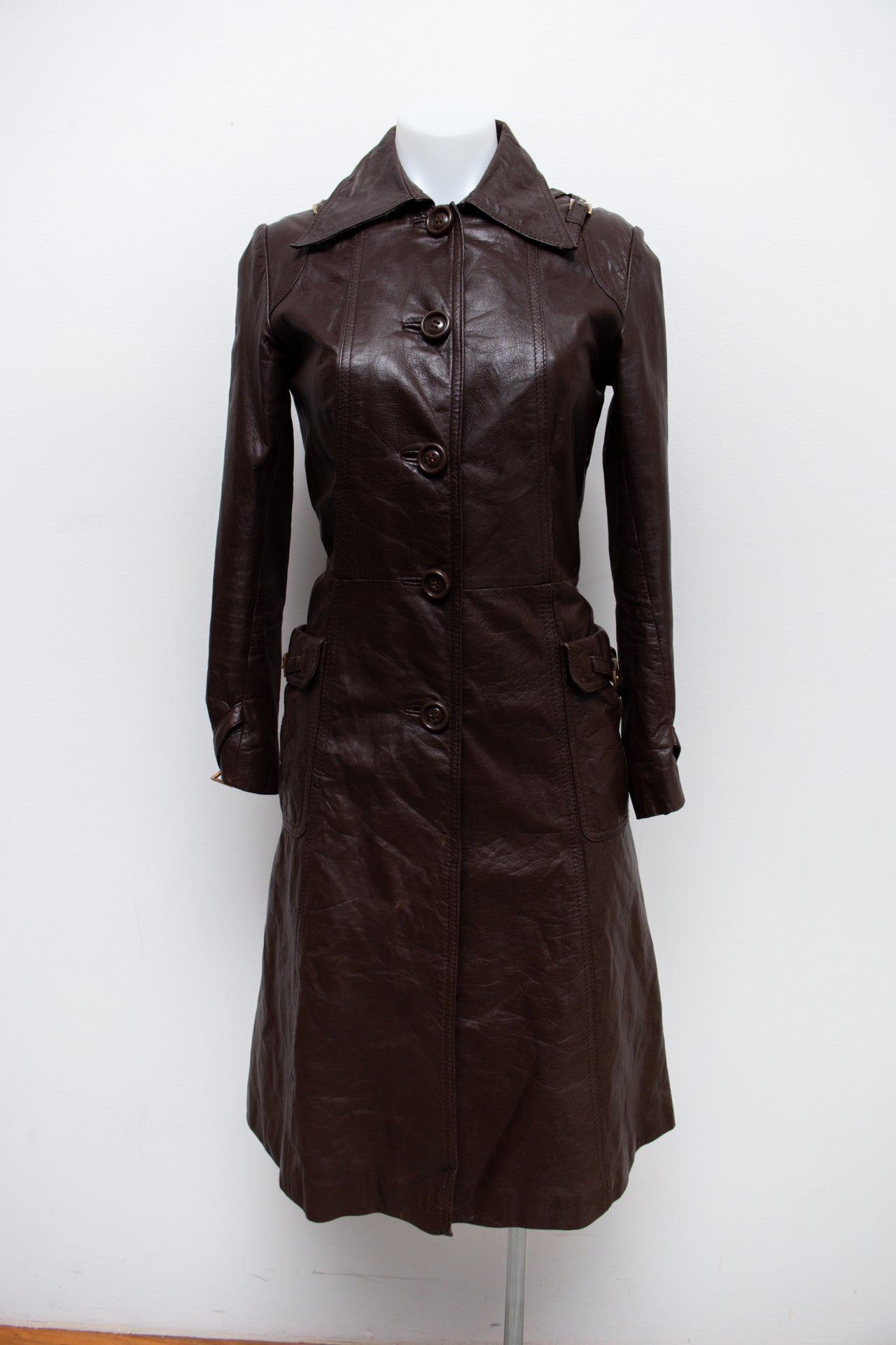 #107 Fashion Avenue Leather Corp. Pants Brown | c. 192 | Size 8