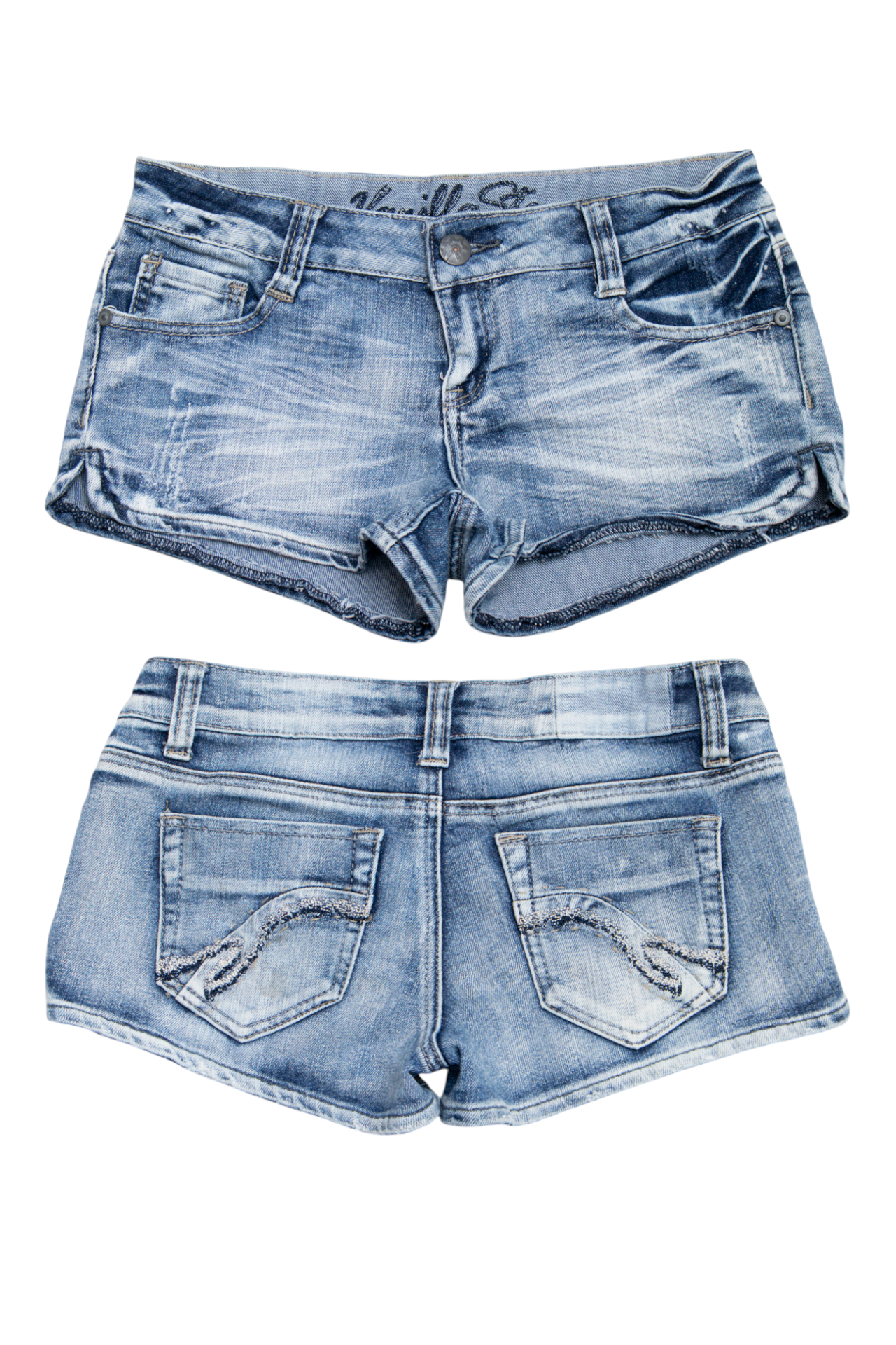 #186 Vanilla Star Shorts Blue | c. 199 | Size 8/10