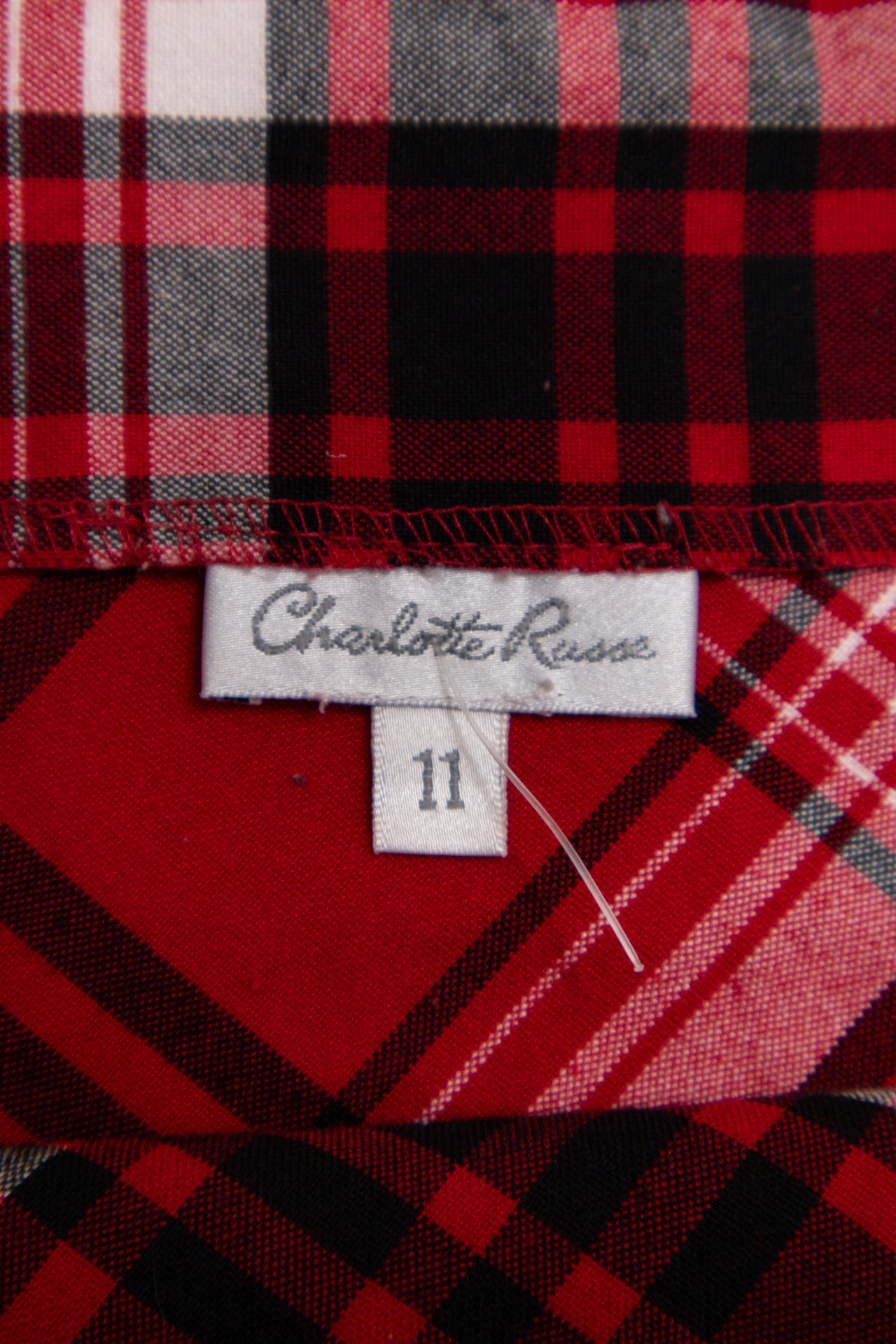 #74 Charlotte Russe Mini Skirt Red | c. 186 | Size 10/12