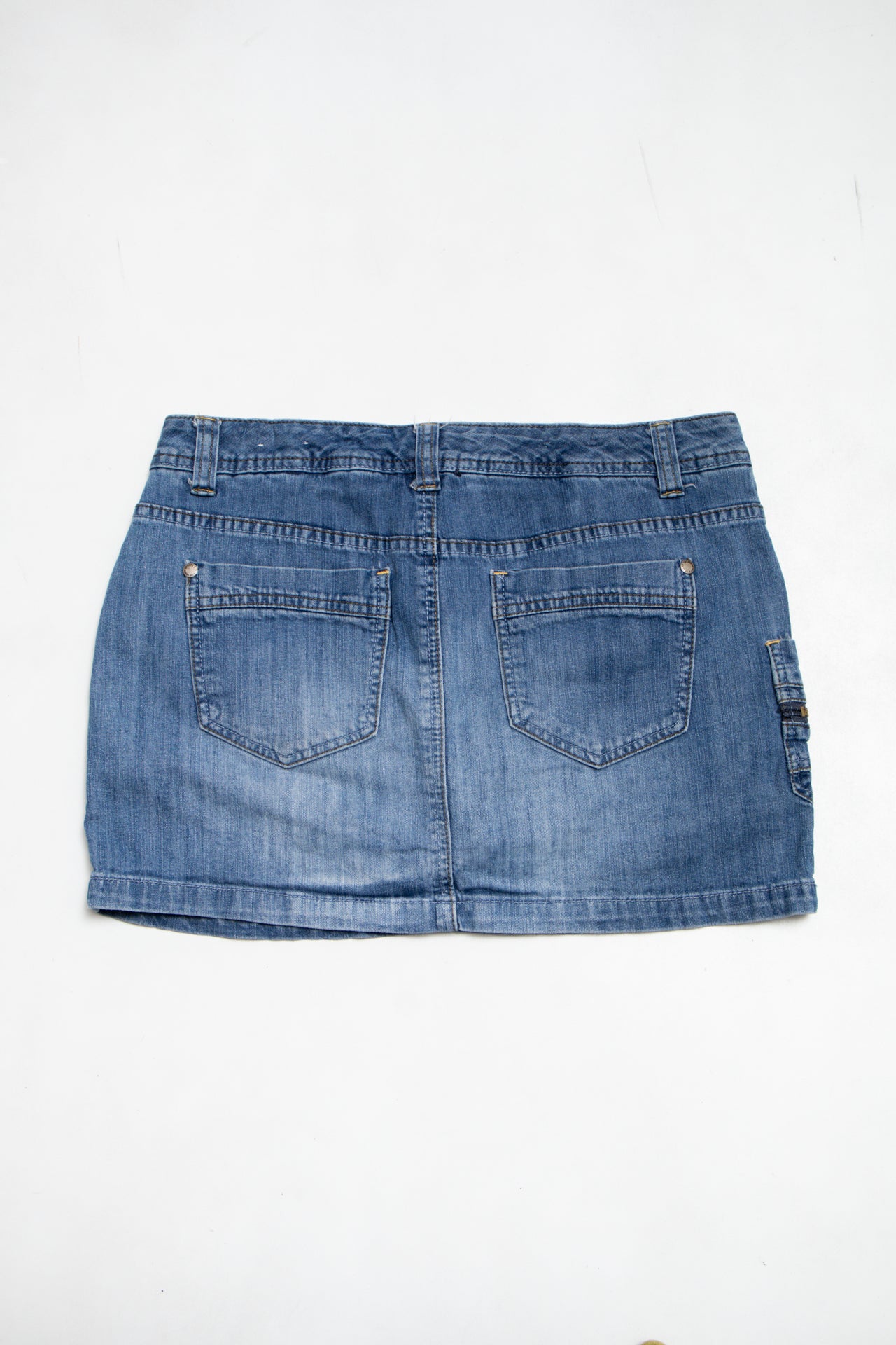 #184 Insider Denim Mini Skirt Blue | c. 191 | Size 8