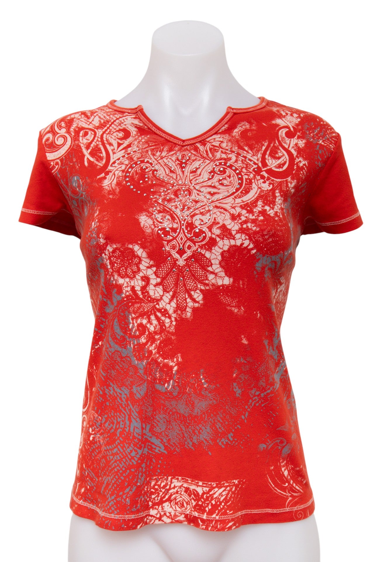 #47 Eristopher & Banks T-shirt Red | c. 195 | Size 10/12