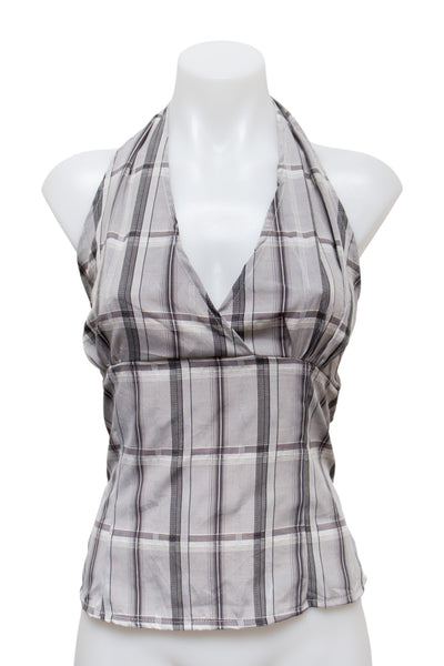 #73 M Halter Top Gray | c. 190 | Size 10/12
