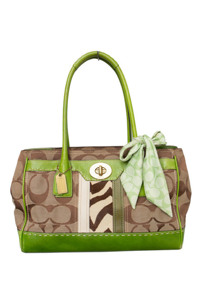 #181 Coach Shoulder Bag Green | c. 200 | Size