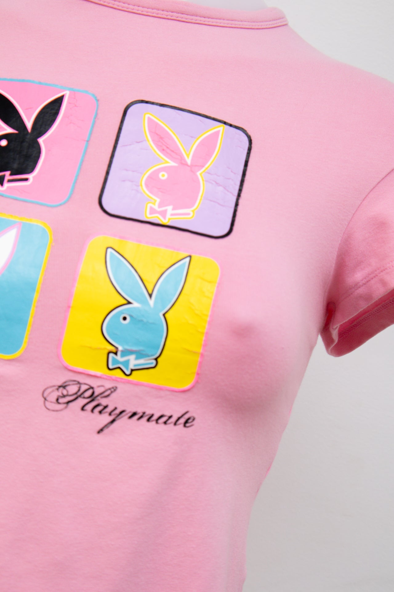 #087 Playboy T-shirt Pink | c. 202 | Size 8