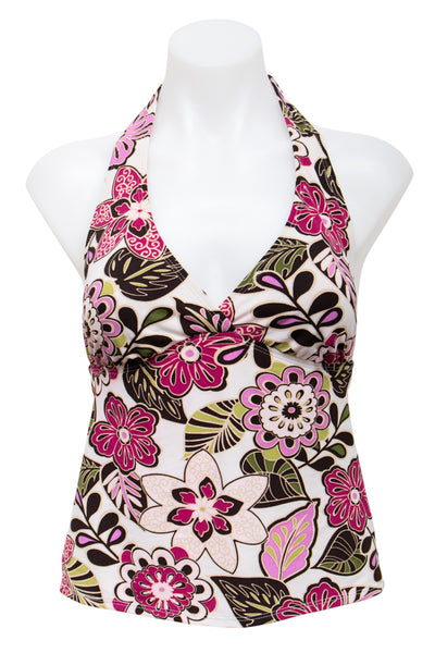 #87 Merona Swim Halter Top White | c. 194 | Size 8