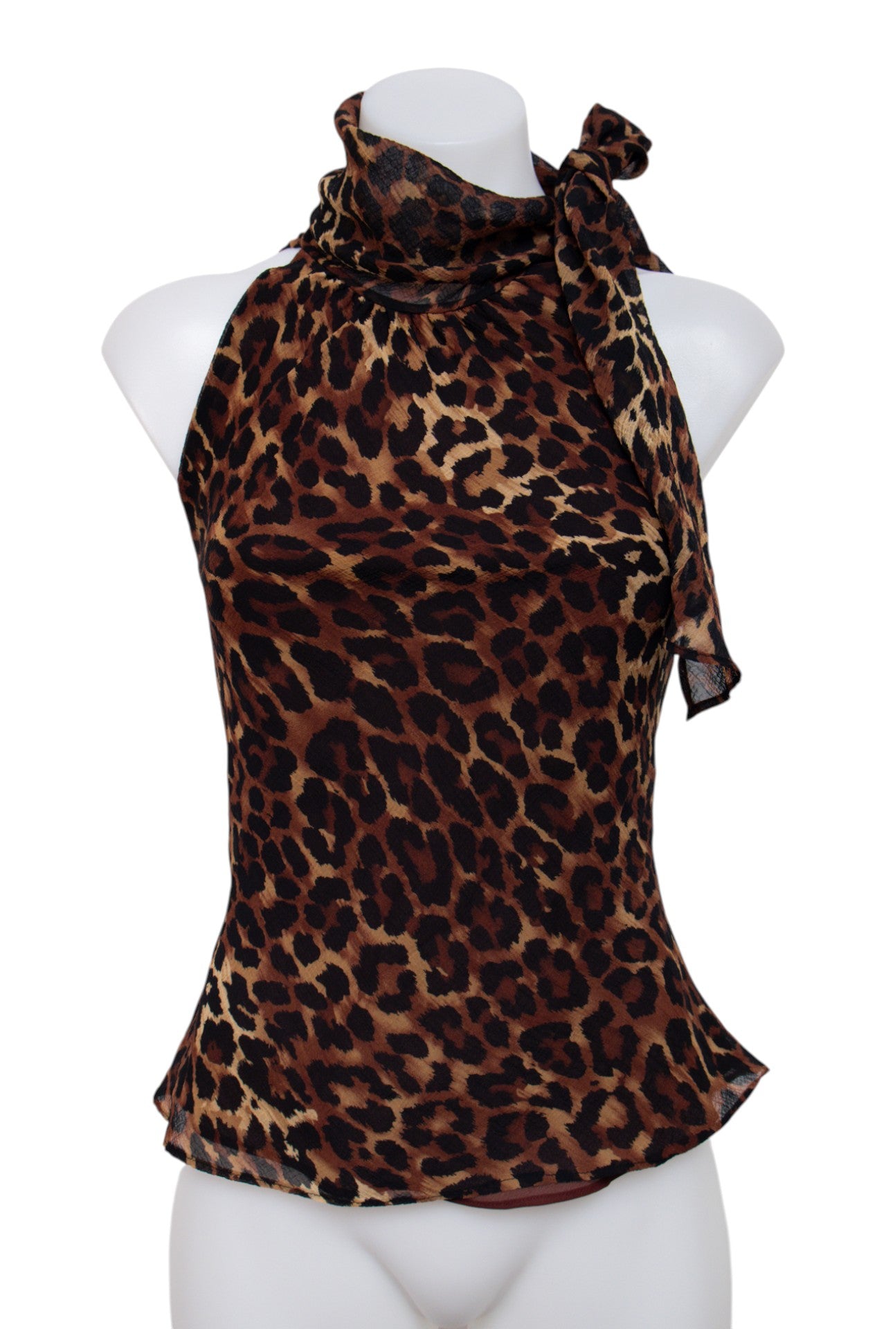 #093 Bandolino Halter Top Brown | c. 206 | Size 10