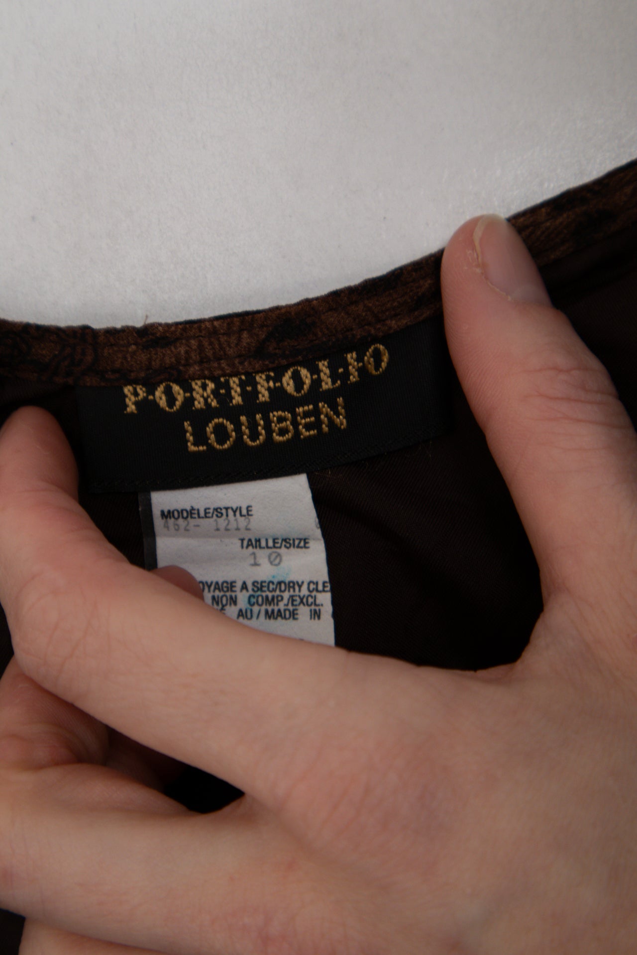 #159 Louben Skirt Brown | c. 202 | Size 6