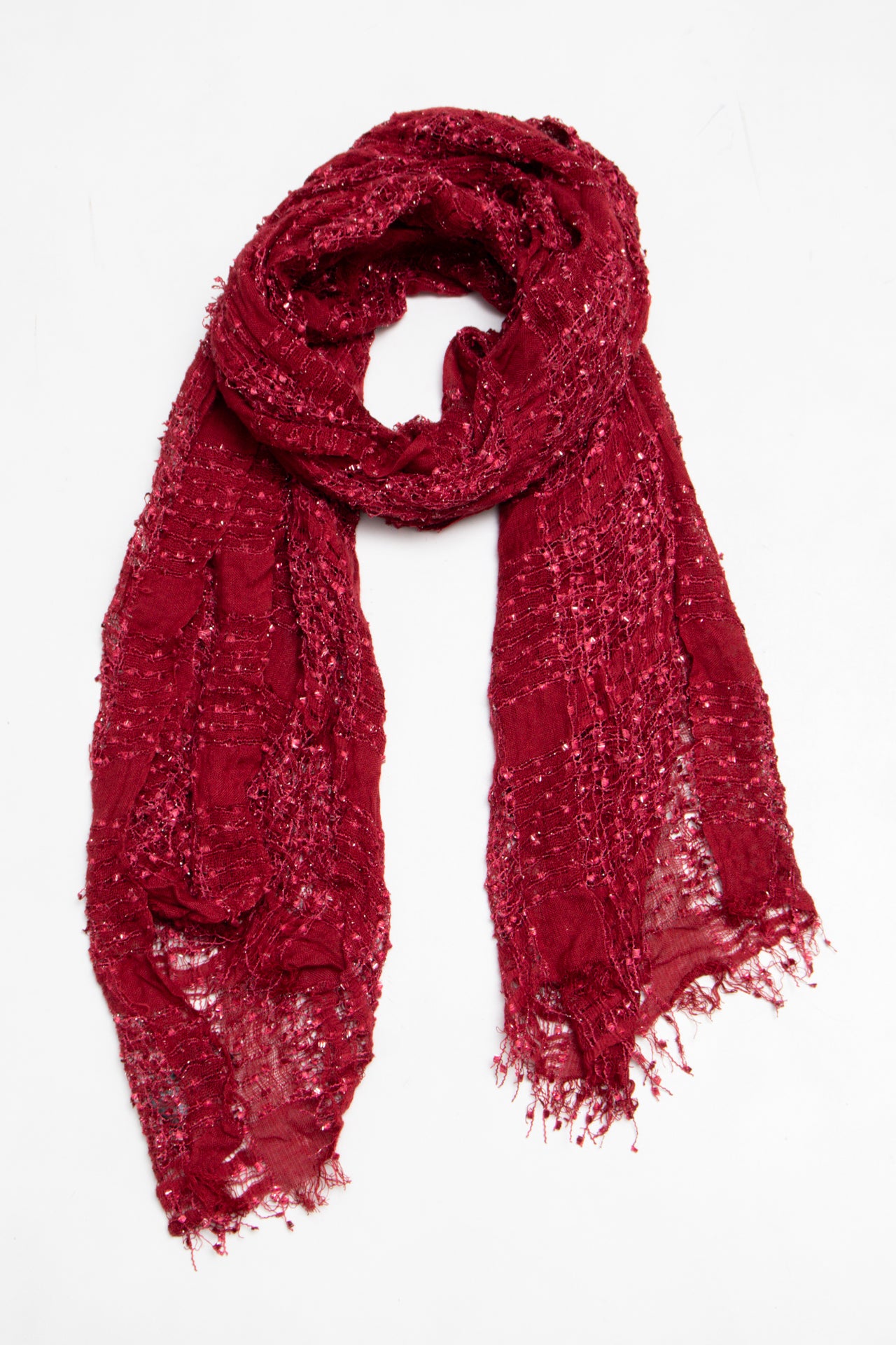 #155 Mixit Scarf Red | c. 204 | Size