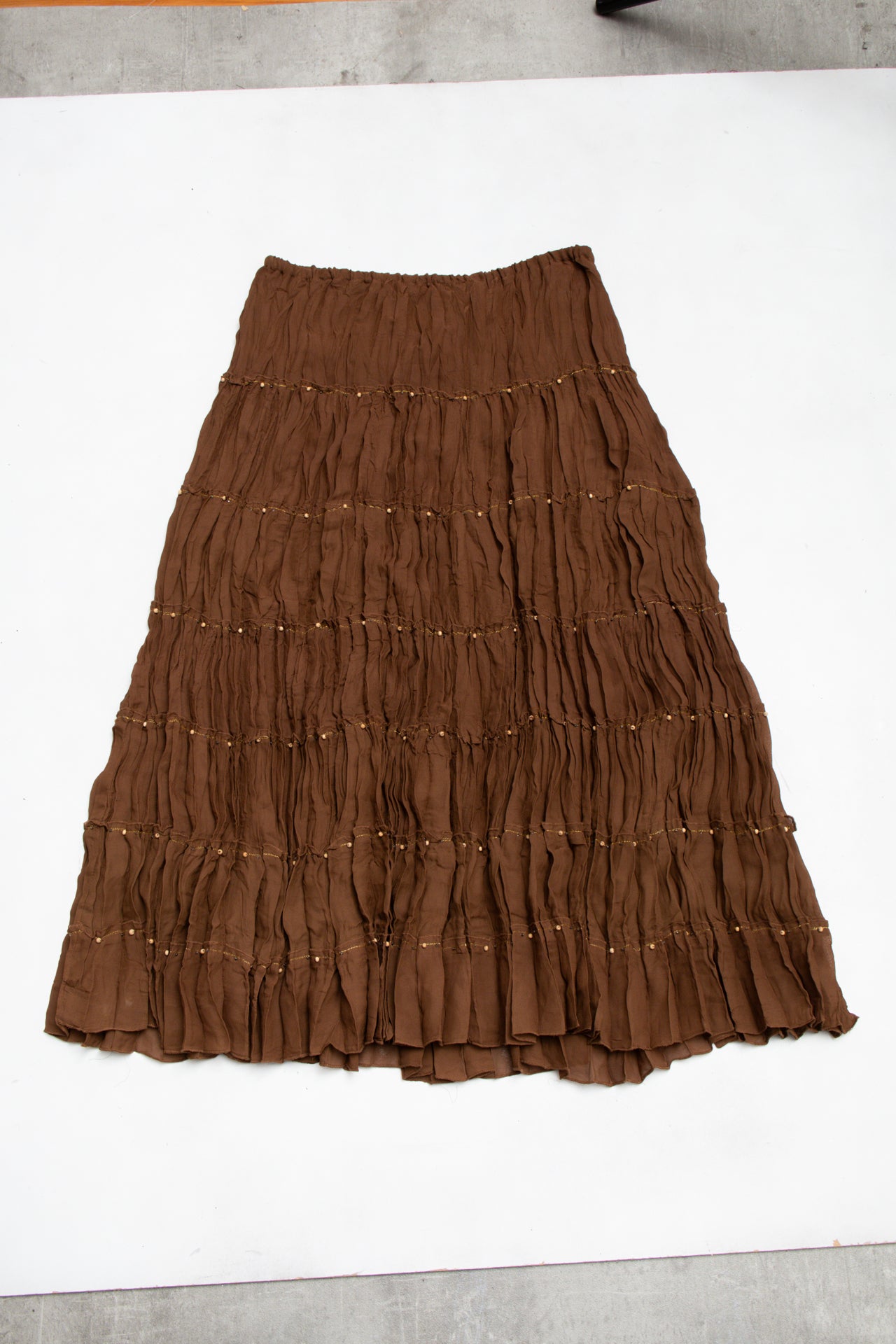 #112 Allison Taylor Skirt Brown | c. 193 | Size 10