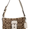 #193 Coach Soho Bag Brown/White | c. 196 | Size