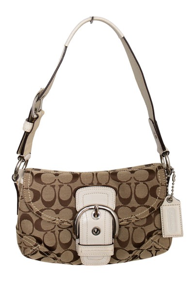 #193 Coach Soho Bag Brown/White | c. 196 | Size