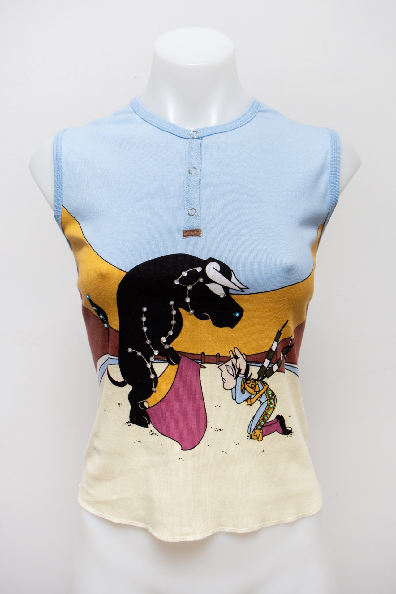 #07 Ghungroo Tank Top Blue | c. 191 | Size 8/10