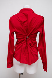 #048 New York & Company Long Sleeve Red | c. 213 | Size 8