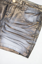 #198 Vero Moda Mini Skirt Gold | c. 199 | Size 8