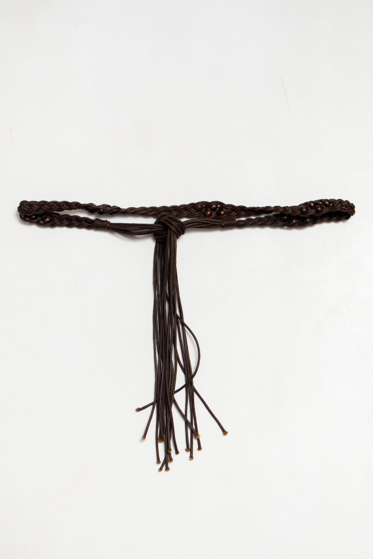 #27 Rope Beaded Belt Brown | c. 188