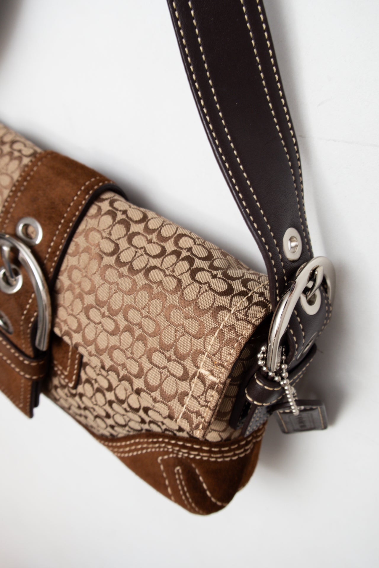 #171 Coach Shoulder Bag Brown | c. 206 | Size