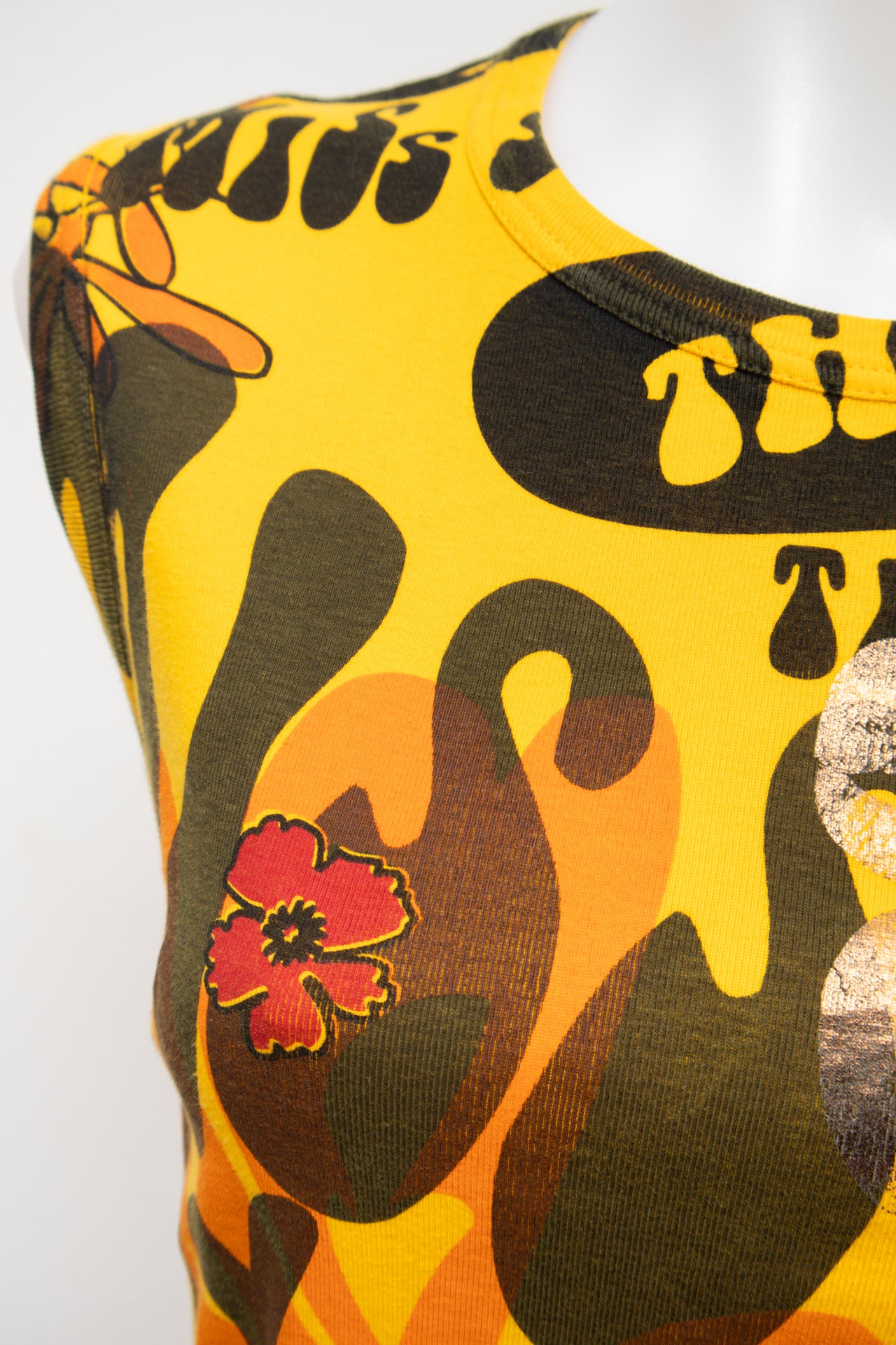 # Foxy Tank Top Yellow | c. | Size