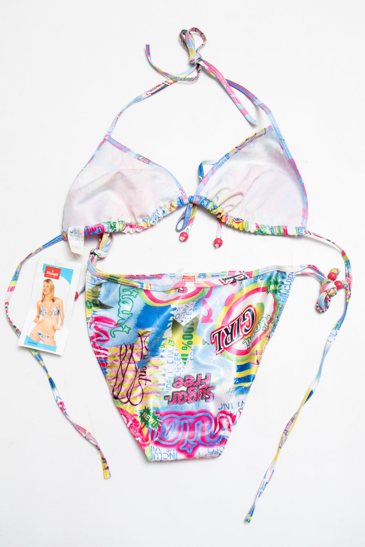 #001 Triumph International Deadstock Bikini Blue | c. 213 | Size 10
