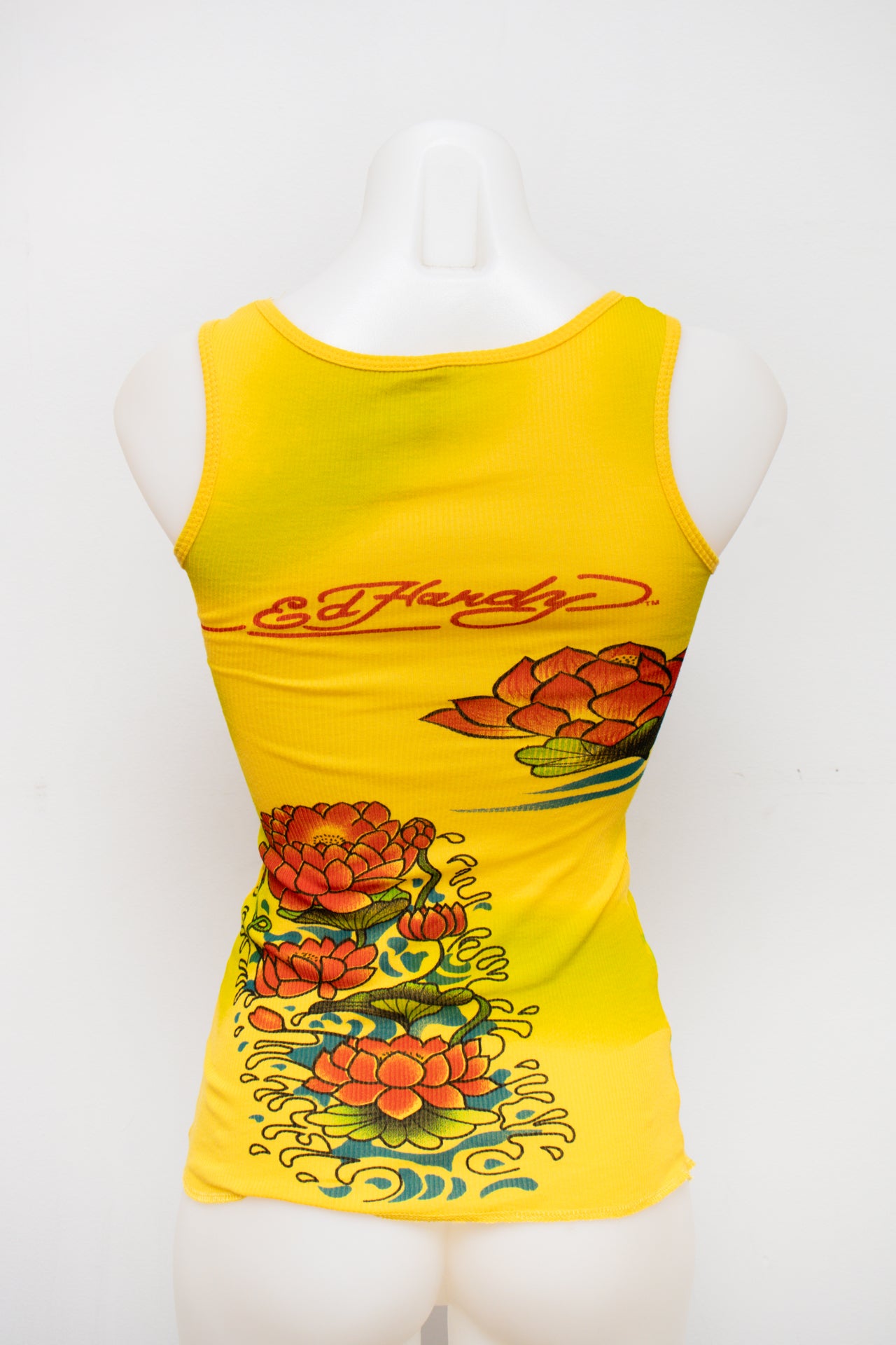 #53 Ed Hardy Tank Top Yellow | c. 193 | Size 6