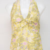 #042 Silk Halter Top Yellow | c. 199 | Size 8