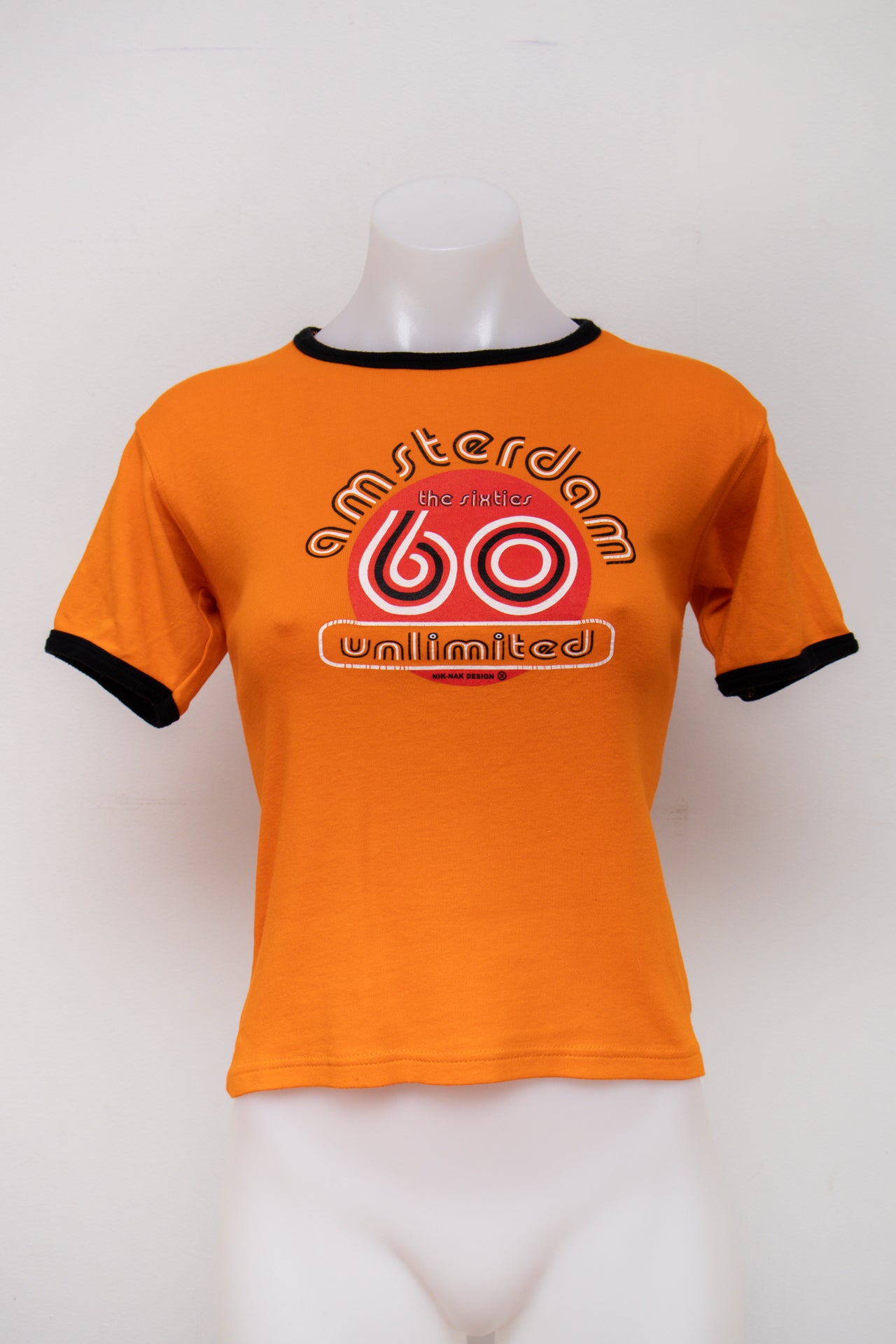 #51 Nik-Nak Design T-shirt Orange | c. 195 | Size 6/8/10