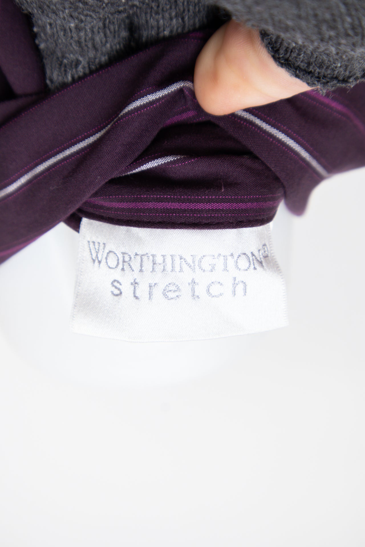 #78 Worthington Shirt Purple | c. 194 | Size 8