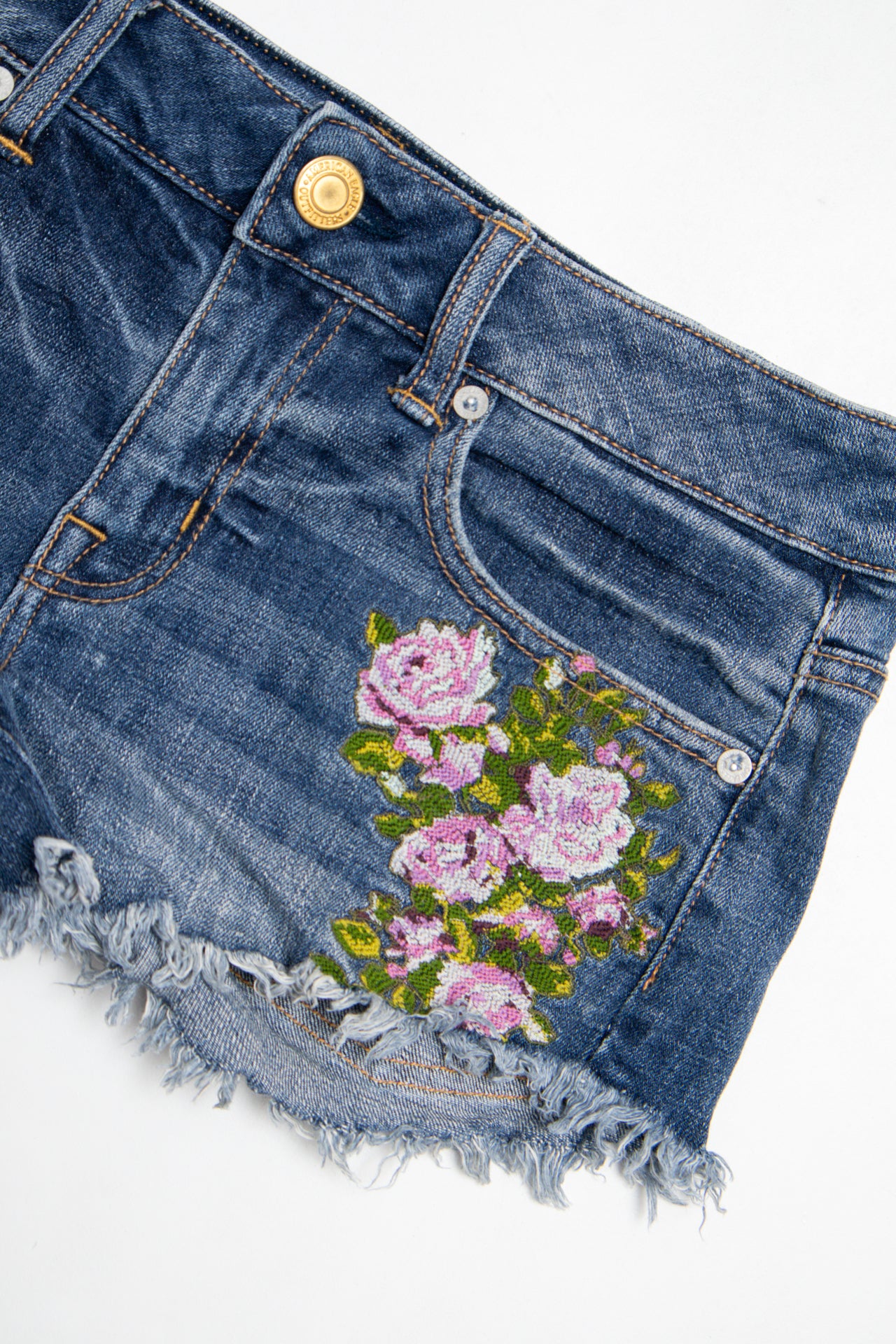 #137 American Eagle Outfitters Booty Short Blue | c. 210 | Size 6