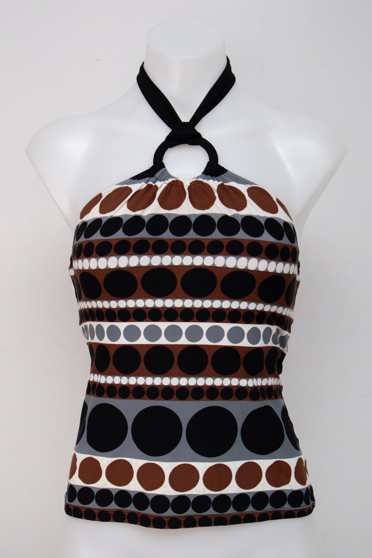 #004 Halter Top Brown | c. 199 | Size 8