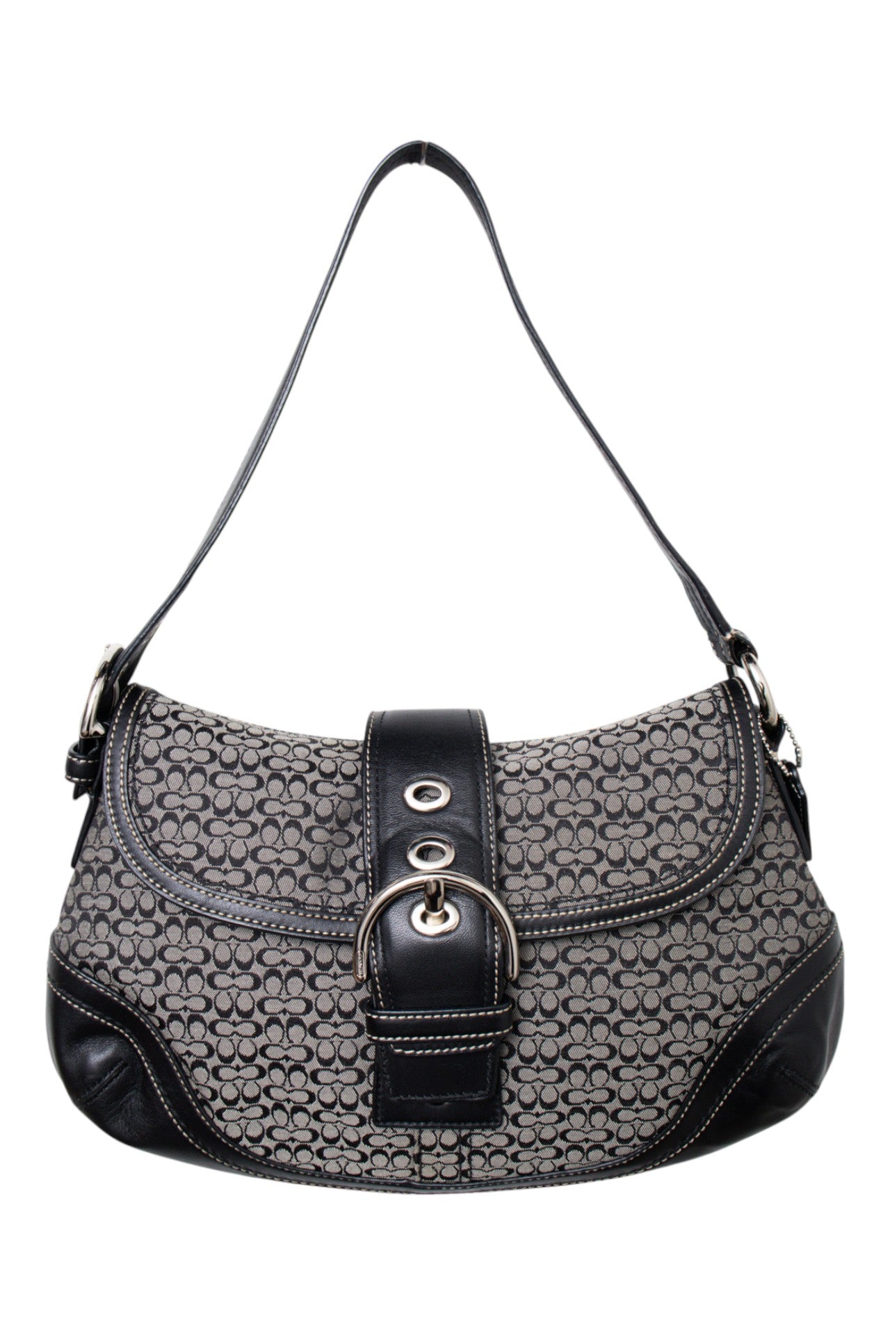 #217 Coach Shoulder Bag Black | c. 204 | Size