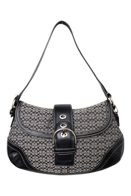 #217 Coach Shoulder Bag Black | c. 204 | Size